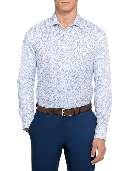 Slim Micro Square Reworked Performance Dress Shirt