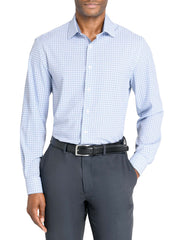 Slim & Regular Fit Square Geo Performance Dress Shirt
