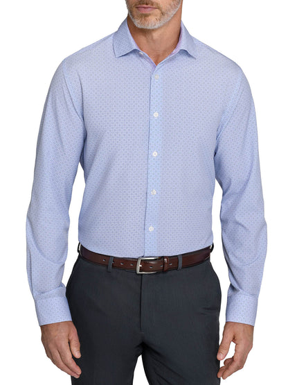 Micro Chevron Long Sleeve Shirt