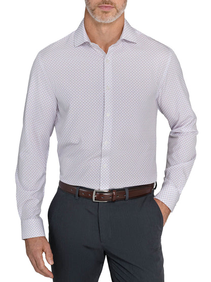 Micro Chevron Long Sleeve Shirt