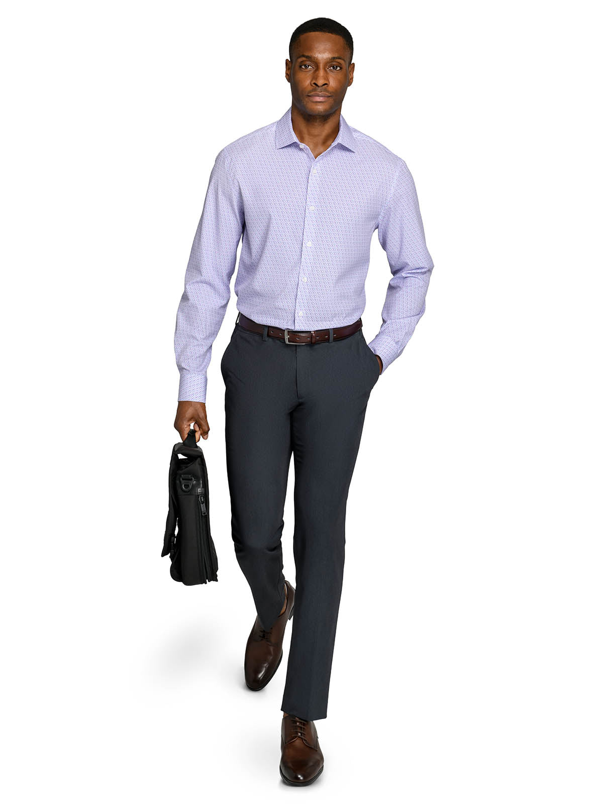 Faint Floral Performance Dress Shirt - Men's Dress Shirt