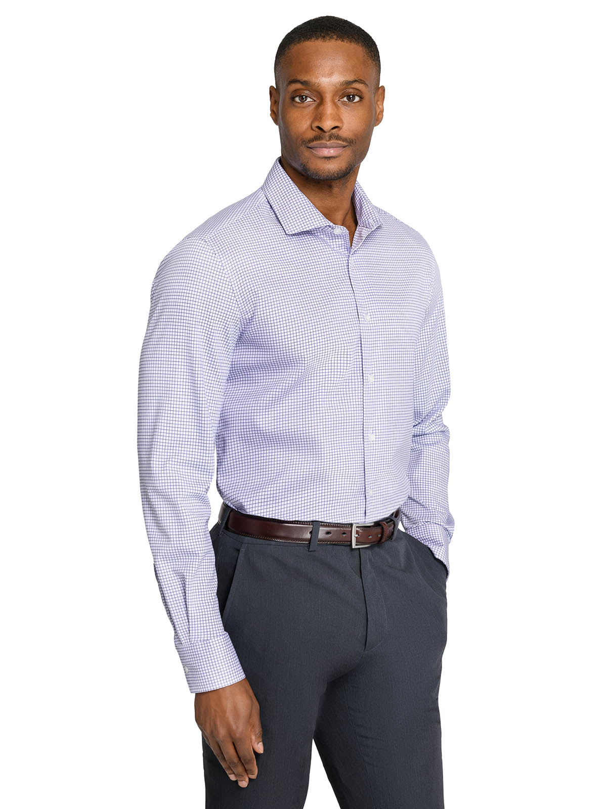 Mercer Grid Star Reworked Dress Shirt - Pima Cotton