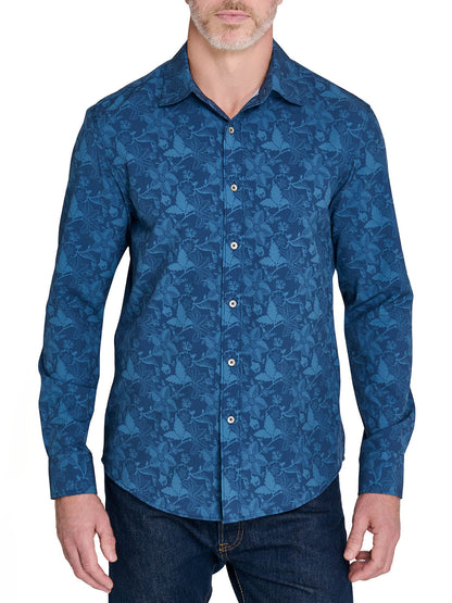 Compass Rose Grid Short Sleeve Shirt