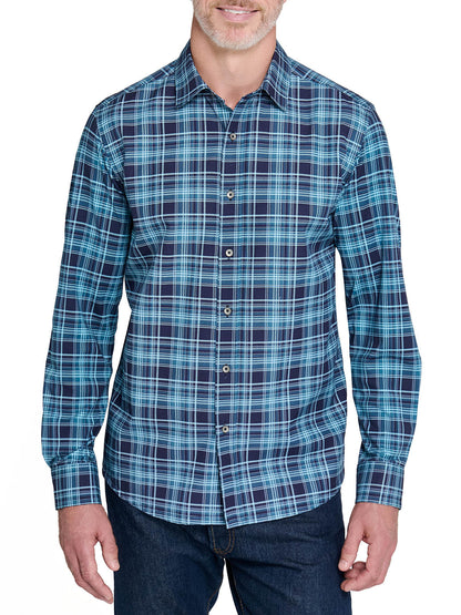 Mini Houndstooth Reworked Long Sleeve Shirt