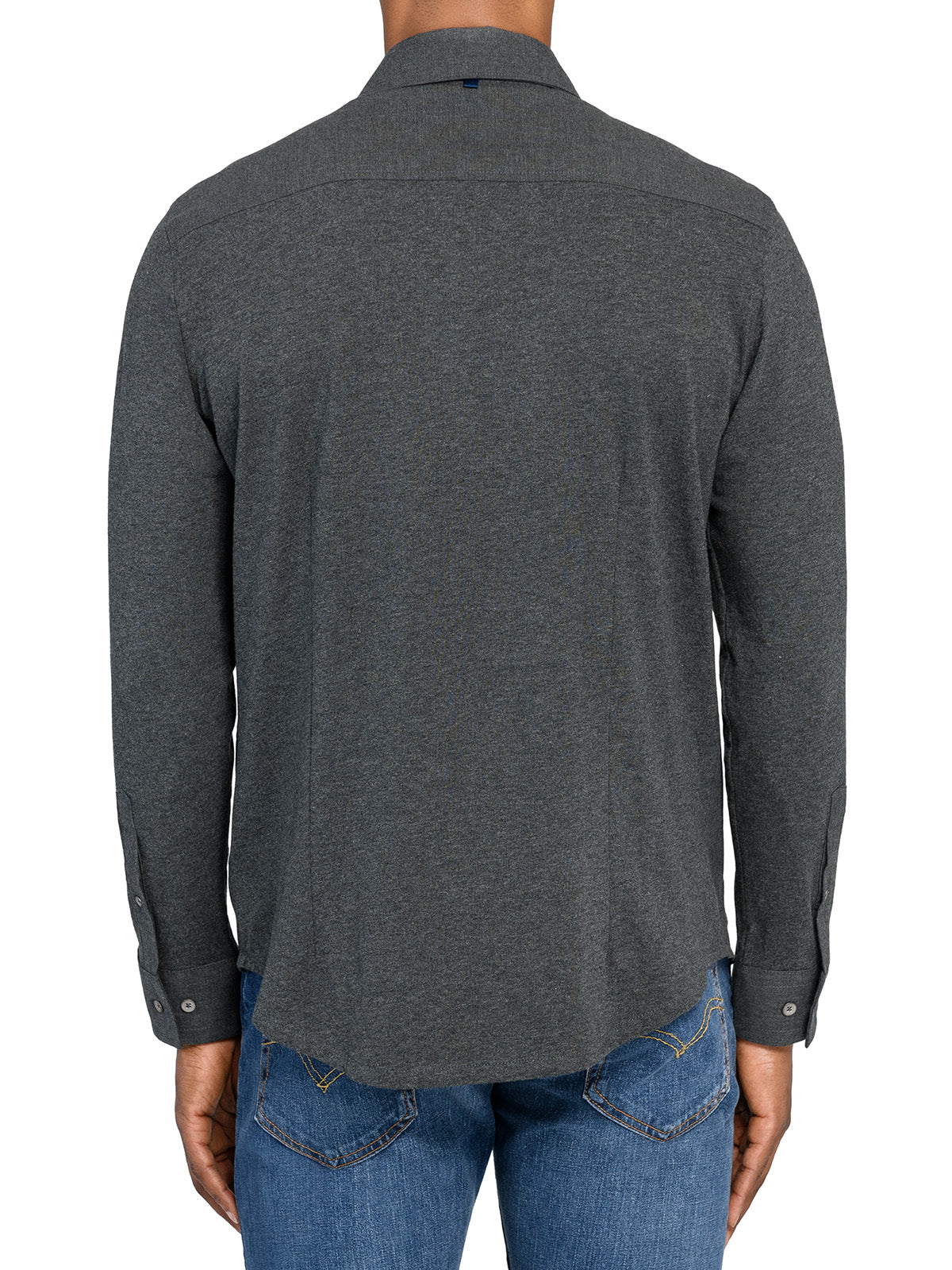 Reworked Solid Long Sleeve Shirt