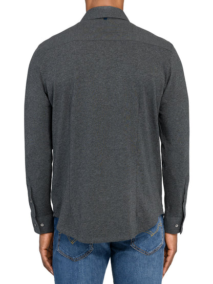 Reworked Solid Long Sleeve Shirt