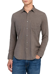 Reworked Solid Long Sleeve Shirt