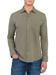 Reworked Solid Long Sleeve Shirt