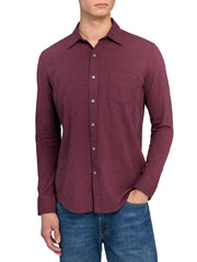 Reworked Solid Long Sleeve Shirt